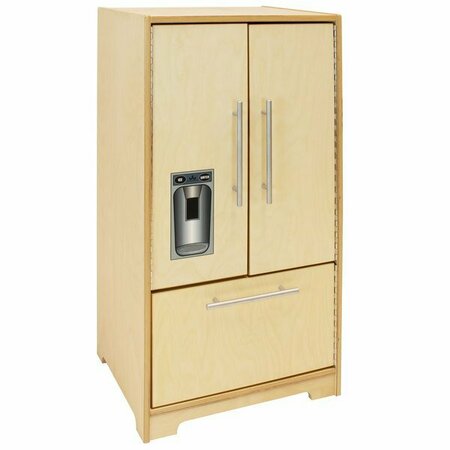 WHITNEY BROTHERS WB6440N 19'' x 15'' x 35'' Contemporary Children's Natural Wood Play Refrigerator 9466440N